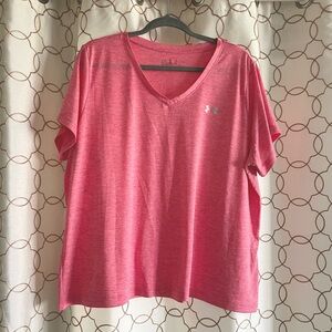 Under Armour Women's Pink V-Neck Top